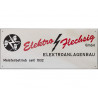 Firmenschild Elektrofachbetrieb