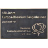 Bronzetafel Rosarium